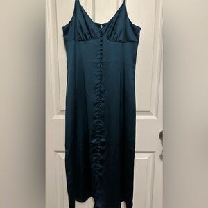 Gorgeous dark emerald green dress